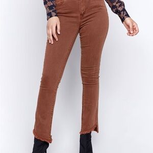 Charlie B Brown Frayed Hem Jeans. Size 8